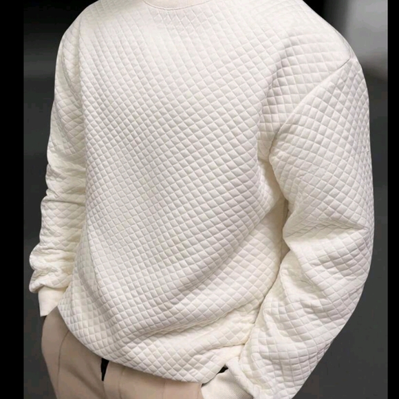 Other - Men's Drop Shoulder Plain Long Sleeve Going Out Casual Sweatshir